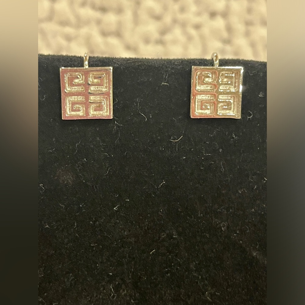 Givenchy Vintage Silver 4G Clip-On Earrings